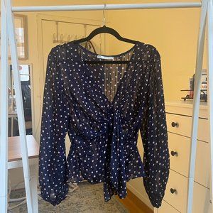 Saint & Secrets - Polka Dot Tie Top
